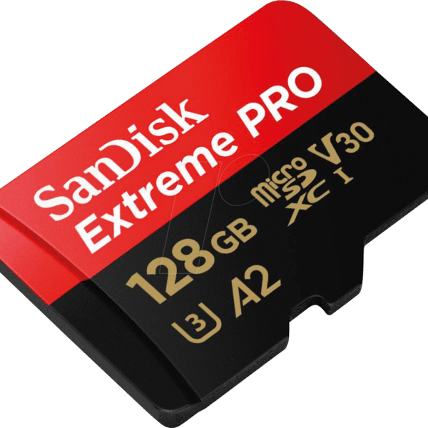 Sandisk Memory Card Extreme Pro MicroSDXC UHS I 128GB Red/Black SDSQXCD-128G-GN6MA